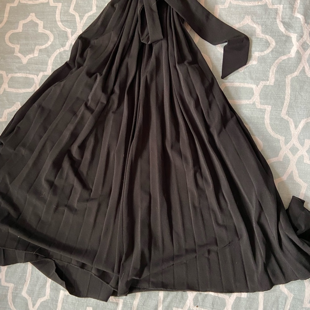 Tahari Micro Pleat Black Dress - Picture 5 of 5